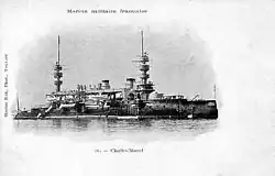 The battleship Charles Martel