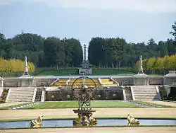 Detail of the garden of the castle
