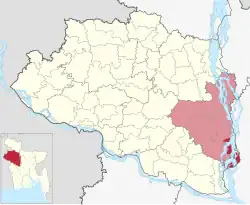 Location of Chauhali