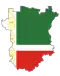 Chechnya Flag-Map