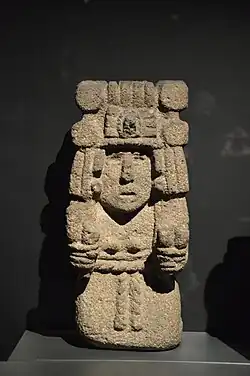 Aztec image of Chicomecoatl, goddess of corn