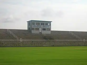 Bobcats Stadium in Fair Park in Childress