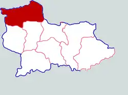 Location in Shangqiu