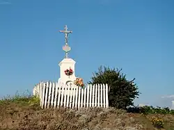 Wayside cross in the village