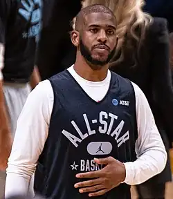 12x NBA All-Star and member of NBA 75th Anniversary Team Chris Paul (2003–2005)