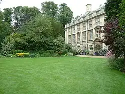 Fellows' Garden, showing rear of Fellows' Building