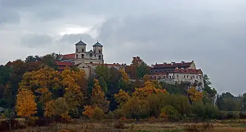 The abbey seen from Piekary