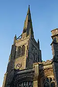 Thaxted Church, Spire from south-east