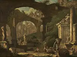 Capriccio with Classical ruins, n.d., Whitworth Art Gallery, University of Manchester