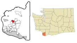 Location of Cherry Grove, Washington