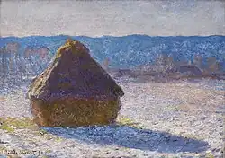 Haystack, Morning Snow Effect (Meule, Effet de Neige, le Matin), 1891. Oil on canvas. Museum of Fine Arts, Boston.W1280