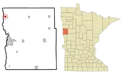Location of Georgetown, Minnesota