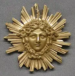 Clock ornament; 18th century; gilt-bronze; overall: 9.2 × 8.9 × 1.9&nbsp;cm; Metropolitan Museum of Art (New York City)