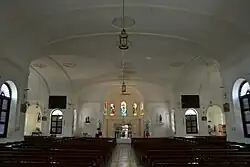 Interior facing the altar
