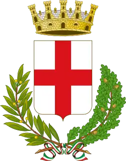 The coat of arms of the city of Milan, Italy