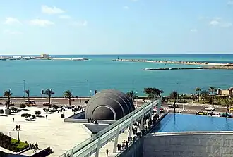 Coast of Alexandria, view From Bibliotheca Alexandrina, Egypt
