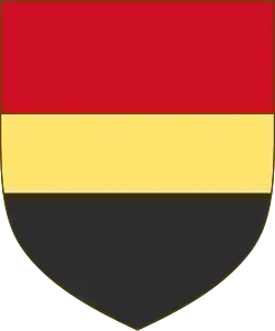 Meduna coat of arms (18th century), based on description in di Crollalanza 1895