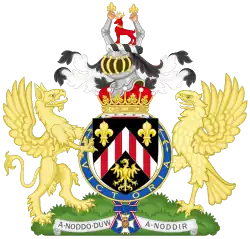 Arms of the 1st Earl of Snowdon, GCVO