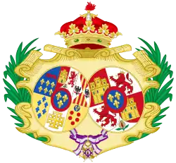 Coat of arms as Infanta and Countess of Girgenti