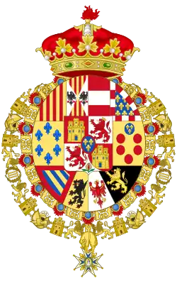 Coat of arms of Enrique as Infante of Spain and Duke of Seville (Until 1848)