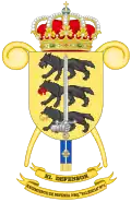 Emblem of the 1st CBRN Regiment 'Valencia' (Spanish Army).