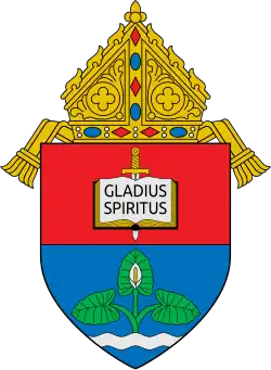 Coat of arms of the Archdiocese of Nueva Segovia