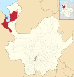 Location of the city of Turbo, in the Antioquia Department of Colombia
