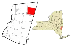 Location of Canaan, New York