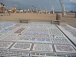 The "comedy carpet", looking south in 2013