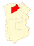Map of Camiña in Tarapacá Region