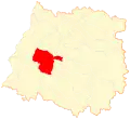 Location of the San Javier commune in the Maule Region