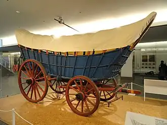 photo of wagon in museum