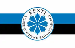 Flag of the Conservative People's Party of Estonia