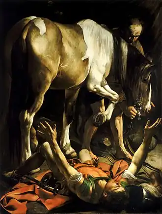 Conversion on the Way to Damascus, Caravaggio (c. 1600–01)
