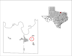 Location within Cooke County