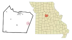 Location of Prairie Home, Missouri