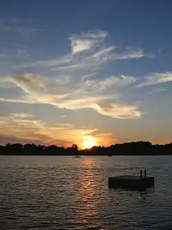 Sunset on Copake Lake