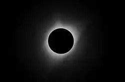 Totality as seen from Grand Teton National Park, Wyoming