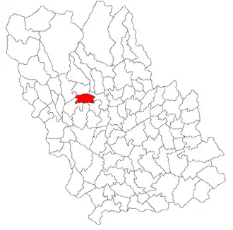 Location in Prahova County