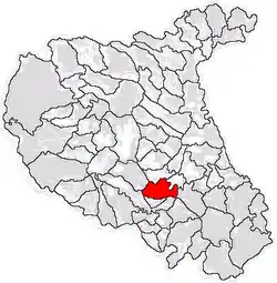 Location in Vrancea County