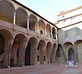 Courtyard of Palazzo Muzzarelli Crema in Ferrara