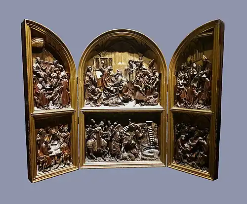 Wooden model to the silver triptych of Saint Stanislaus, ca. 1512, National Museum in Warsaw[17]