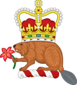 Crest of Saskatchewan granted by Elizabeth II in the 1986 augmentation