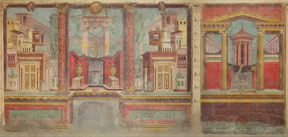 Fresco from the Villa of Publius Fannius Synistor in Boscoreale near Pompeii, 1st ct. BC[5]