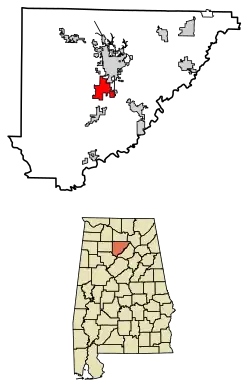 Location of Good Hope in Cullman County, Alabama.