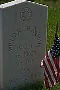 CSA soldier William Branham, Union Grounds.