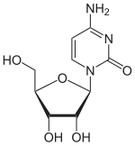 Skeletal formula of cytidine