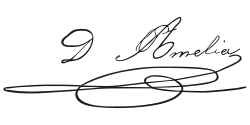 Amélie of Leuchtenberg's signature