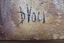 1962–1965: Works submitted to other than Schossgalerie, such as Globart in Milano, Officer's Club Aviano Air Base, etc. mostly "D. Voci".[1]