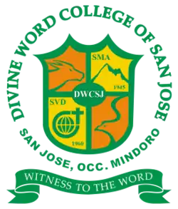 The official seal of the Divine Word College of San Jose